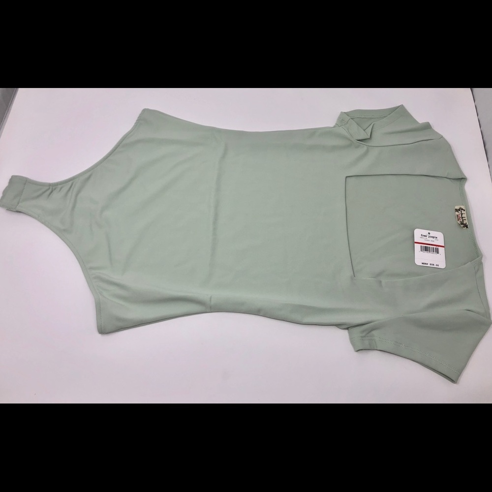 Free People Fair and Square Neck Duo Bodysuit thong Moss color. Size XS (NWT) - Picture 12 of 14